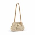 Sac à bandoulière réglable en fibres naturelles tressées | elesira