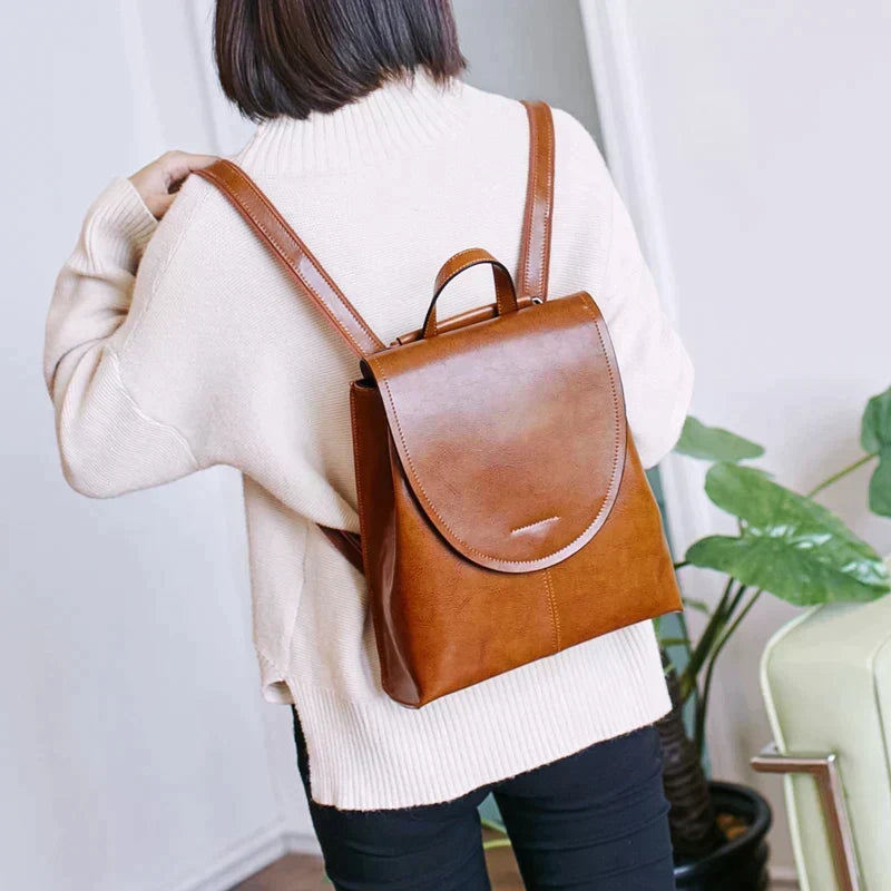 Sophisticated Leather Backpack for Everyday Elegance | elesira
