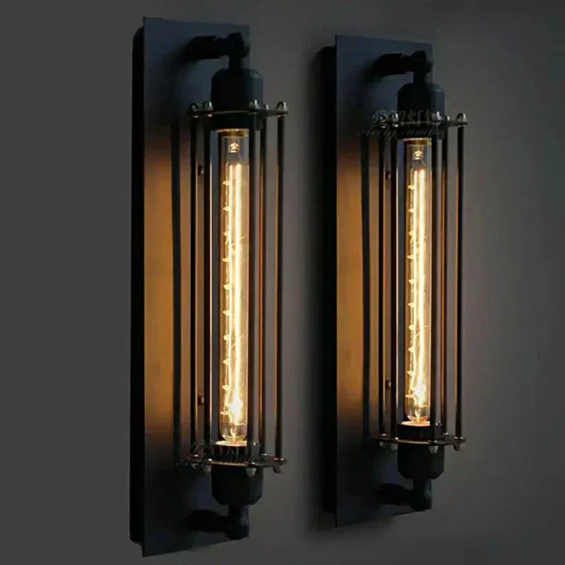 Industrial Style Wall Light LED Retro Wall Sconce | elesira