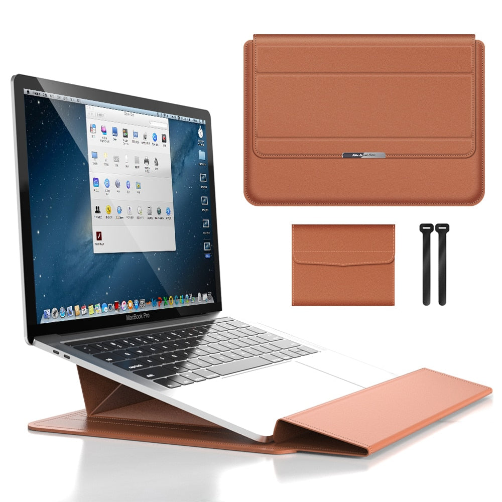 Veelzijdige laptopstandaard en -hoes - optimaal comfort voor werk | elesira