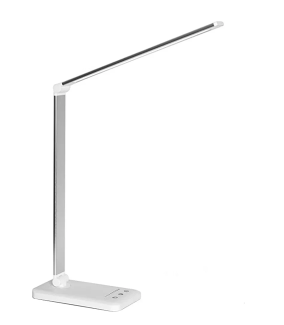 Strakke verstelbare led-bureaulamp met USB-opladen voor thuis en kantoor | elesira