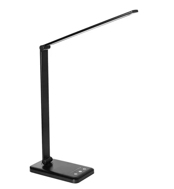 Strakke verstelbare led-bureaulamp met USB-opladen voor thuis en kantoor | elesira