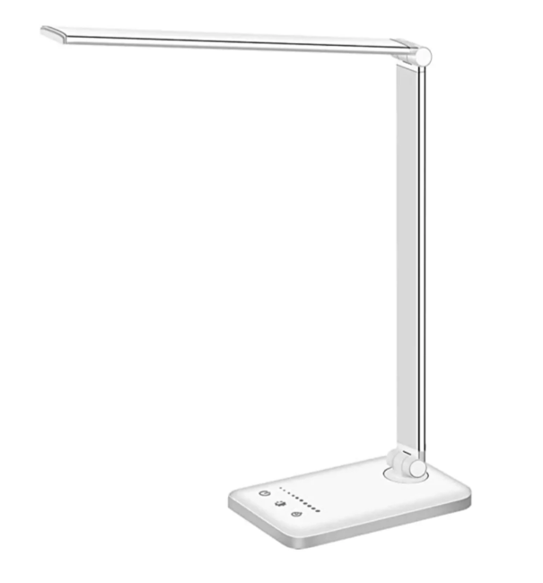 Strakke verstelbare led-bureaulamp met USB-opladen voor thuis en kantoor | elesira