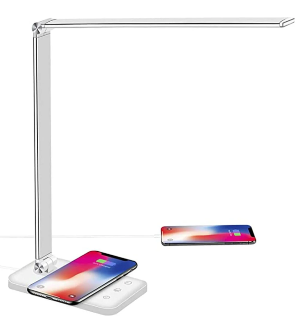 Strakke verstelbare led-bureaulamp met USB-opladen voor thuis en kantoor | elesira