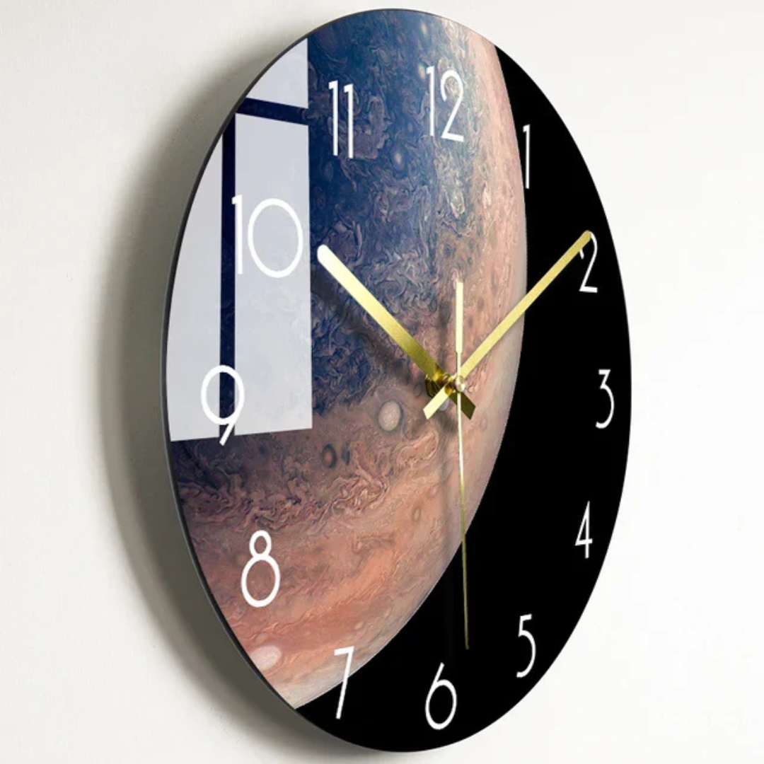Grande horloge en verre élégante pour une décoration intérieure raffinée | elesira