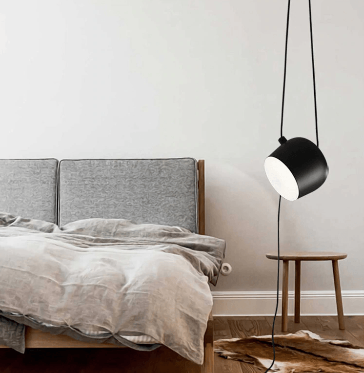 Suspension tambour noire pour les cuisines et espaces de vie modernes – Elesira