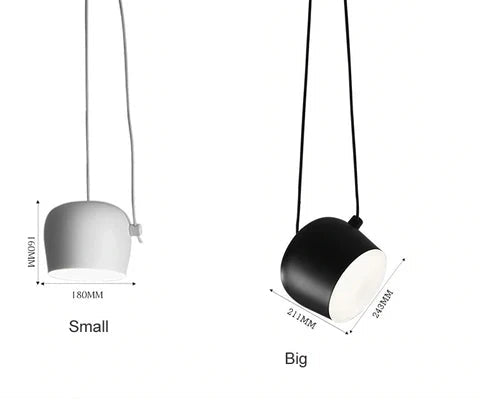 Suspension tambour noire pour les cuisines et espaces de vie modernes – Elesira