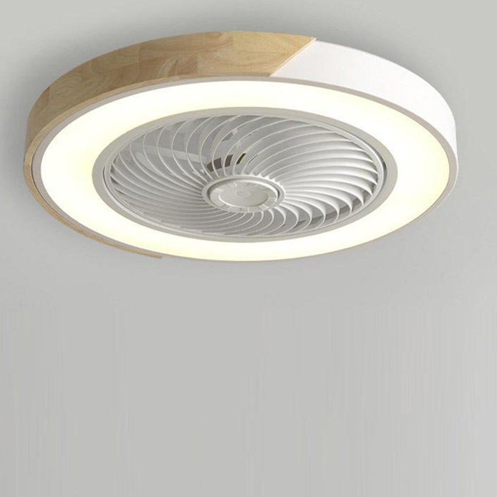 Elegante ventilador de techo sin aspas con iluminación LED integrada y mando a distancia - Elesira