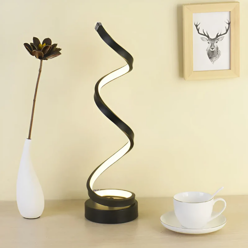 Lampada da tavolo moderna dimmerabile con LED a basso consumo per un'atmosfera rilassante - Elesira
