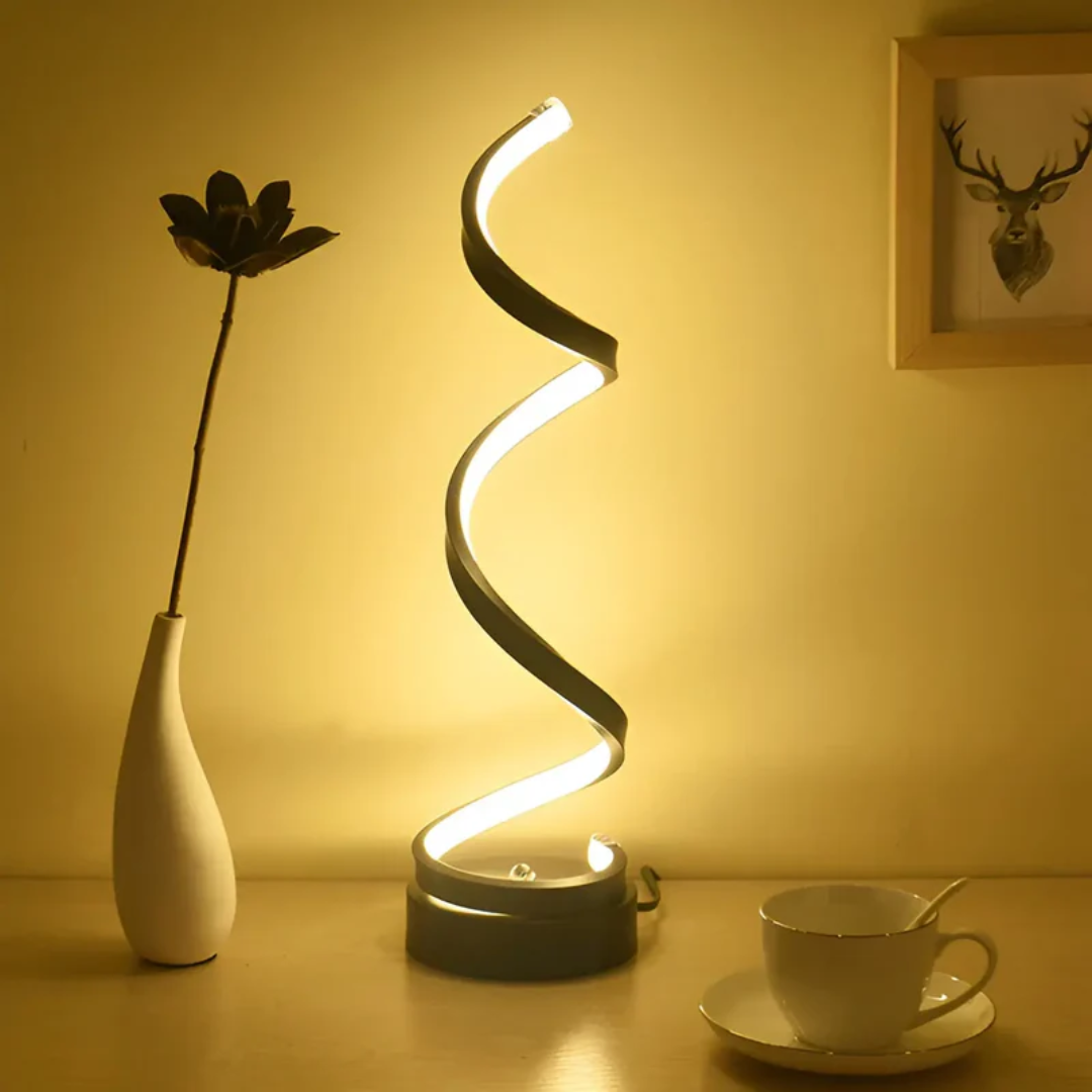 Lampada da tavolo moderna dimmerabile con LED a basso consumo per un'atmosfera rilassante - Elesira