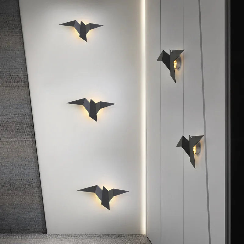 LumenHaven Nordic Iron Bird Wall Sconce Light For Living Room Decor | elesira