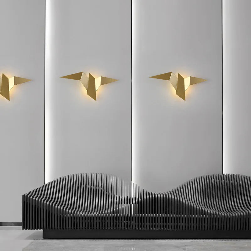 LumenHaven Nordic Iron Bird Wall Sconce Light For Living Room Decor | elesira
