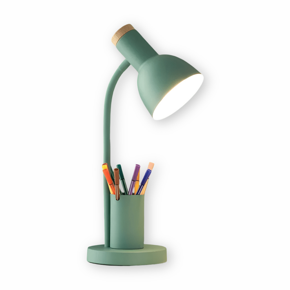 Elegantní LED pracovní lampa s organizérem pro domácnost a kancelář | elesira