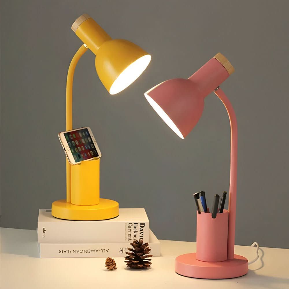Elegantní LED pracovní lampa s organizérem pro domácnost a kancelář | elesira