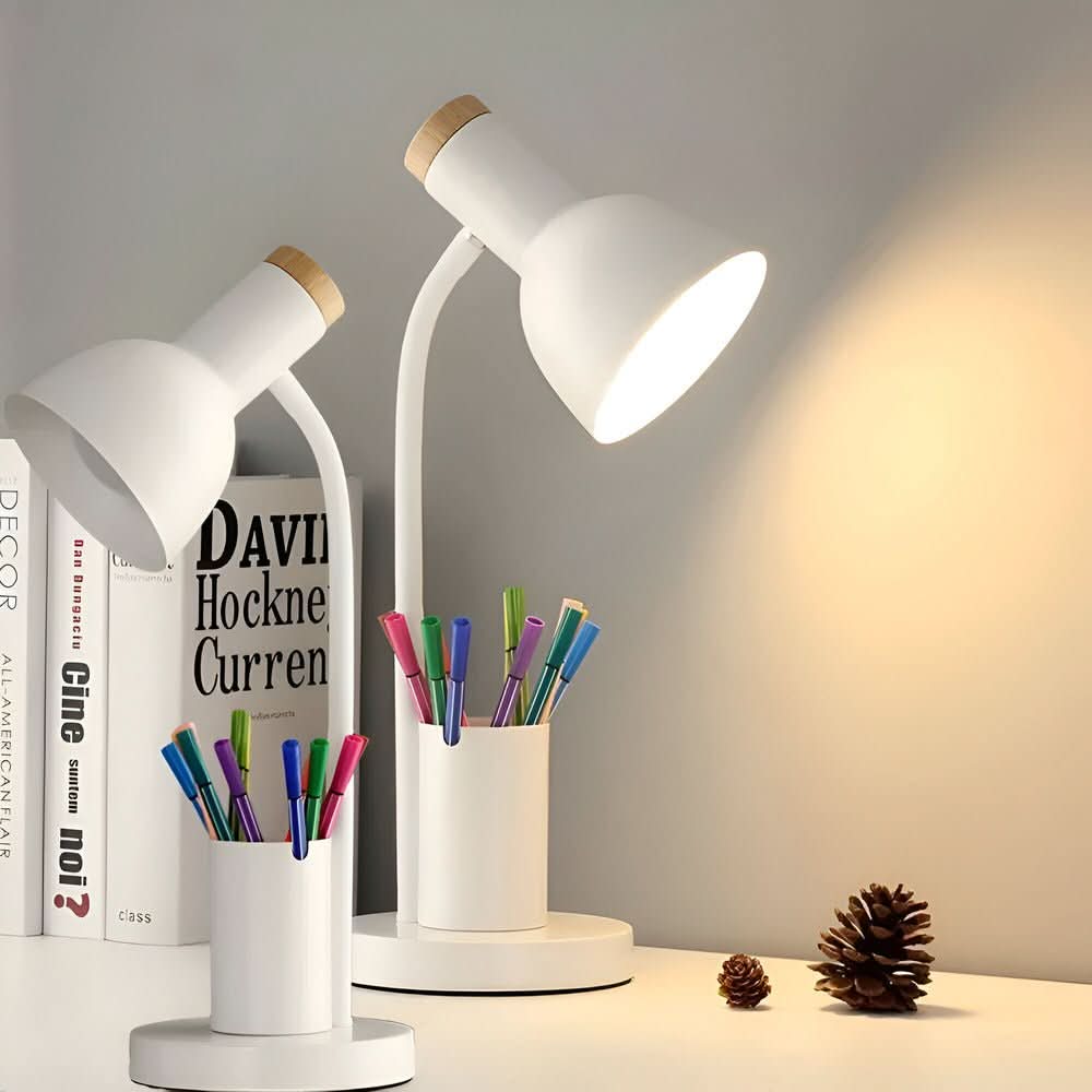 Elegantní LED pracovní lampa s organizérem pro domácnost a kancelář | elesira