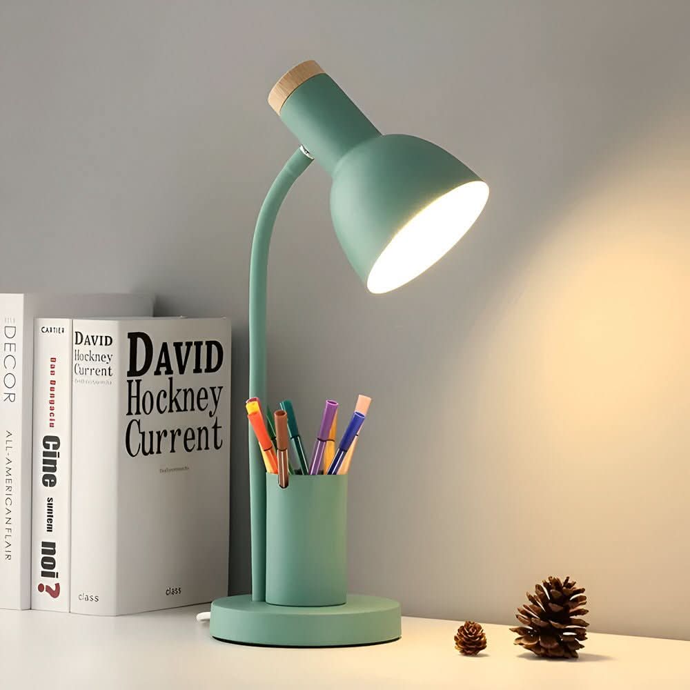 Elegantní LED pracovní lampa s organizérem pro domácnost a kancelář | elesira