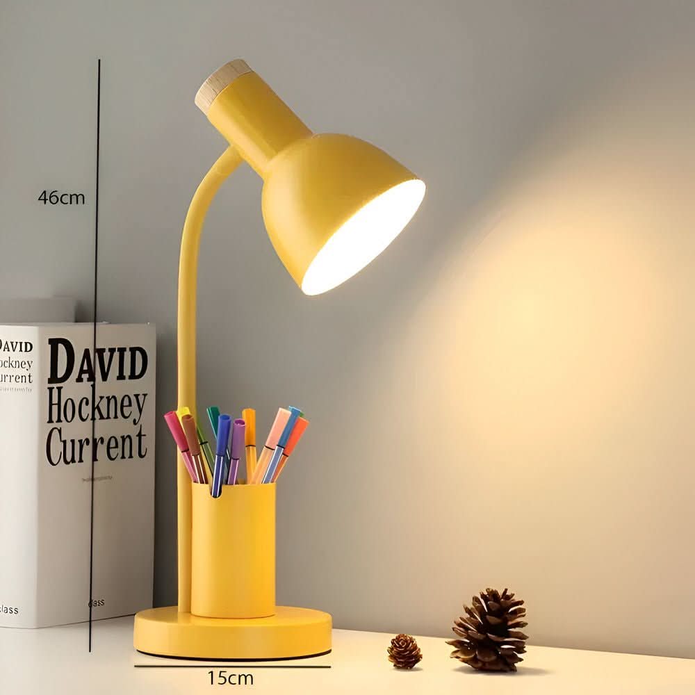 Elegantní LED pracovní lampa s organizérem pro domácnost a kancelář | elesira
