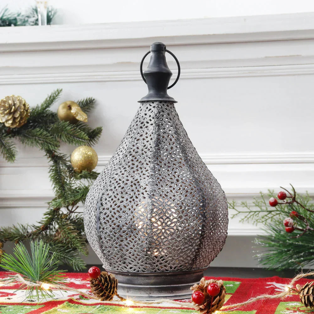 Lampe de table de style marocain aux motifs raffinés pour les pièces chaleureuses – Elesira