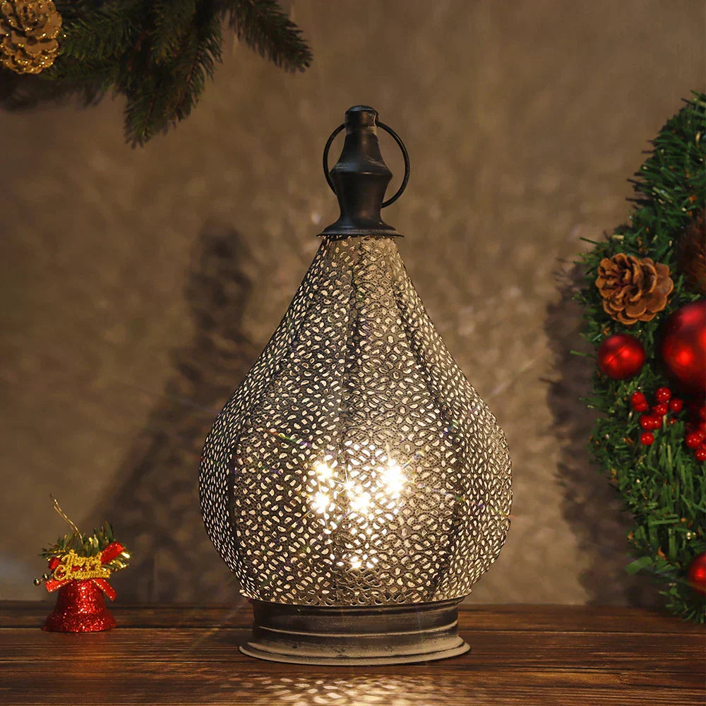 Lampe de table de style marocain aux motifs raffinés pour les pièces chaleureuses – Elesira