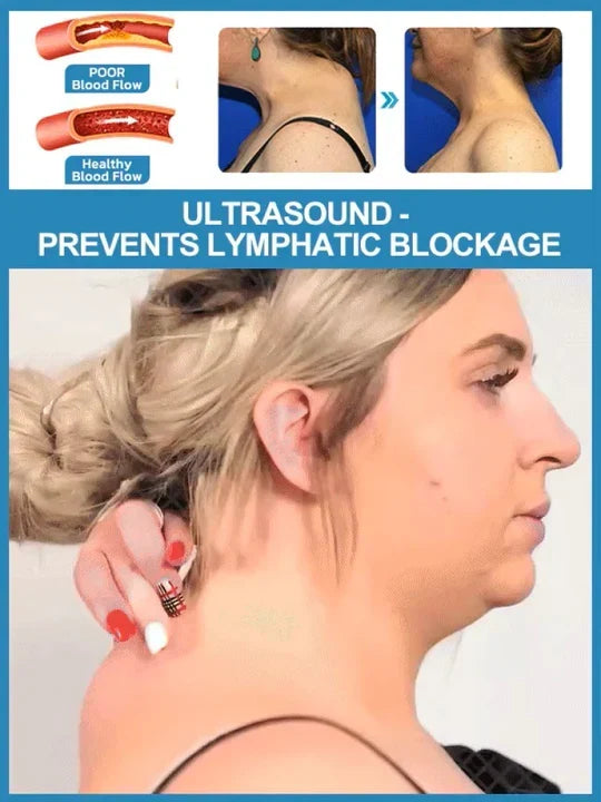 Wireless Neck Massage Device - Ultrasound Lymphatic Drainage Aid | elesira