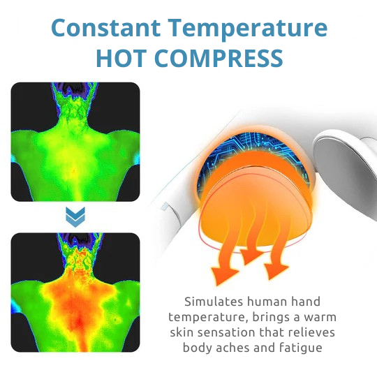 Wireless Neck Massage Device - Ultrasound Lymphatic Drainage Aid | elesira