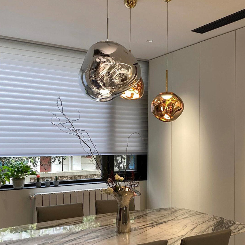 Nordische industrielle Lavalampe als Pendelleuchte mit einzigartigem Design für moderne Innenräume – Elesira