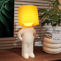 Mirova | Creative LED Table Lamp With Cute Shy Boy Figurine | elesira
