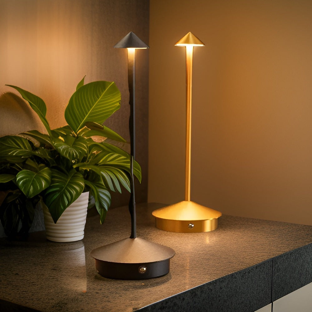 LumaVibe | 当代风格房间适用的可充电 LED 触控灯 | elesira