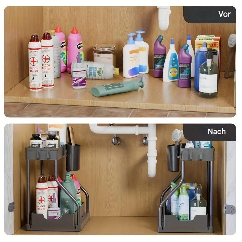 Organizer salvaspazio per cassetti della cucina e del bagno | elesira