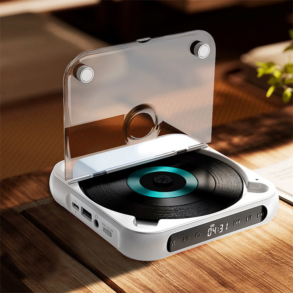 مشغّل أقراص CD محمول SoundWave Go ببطارية قابلة لإعادة الشحن | إليسيرا