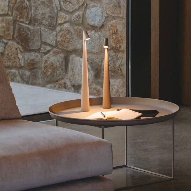 Lumiara | přenosná bezdrátová stolní lampa s nastavitelnou intenzitou světla a elegantními barevnými variantami do ložnice, obývacího pokoje a kanceláře | elesira