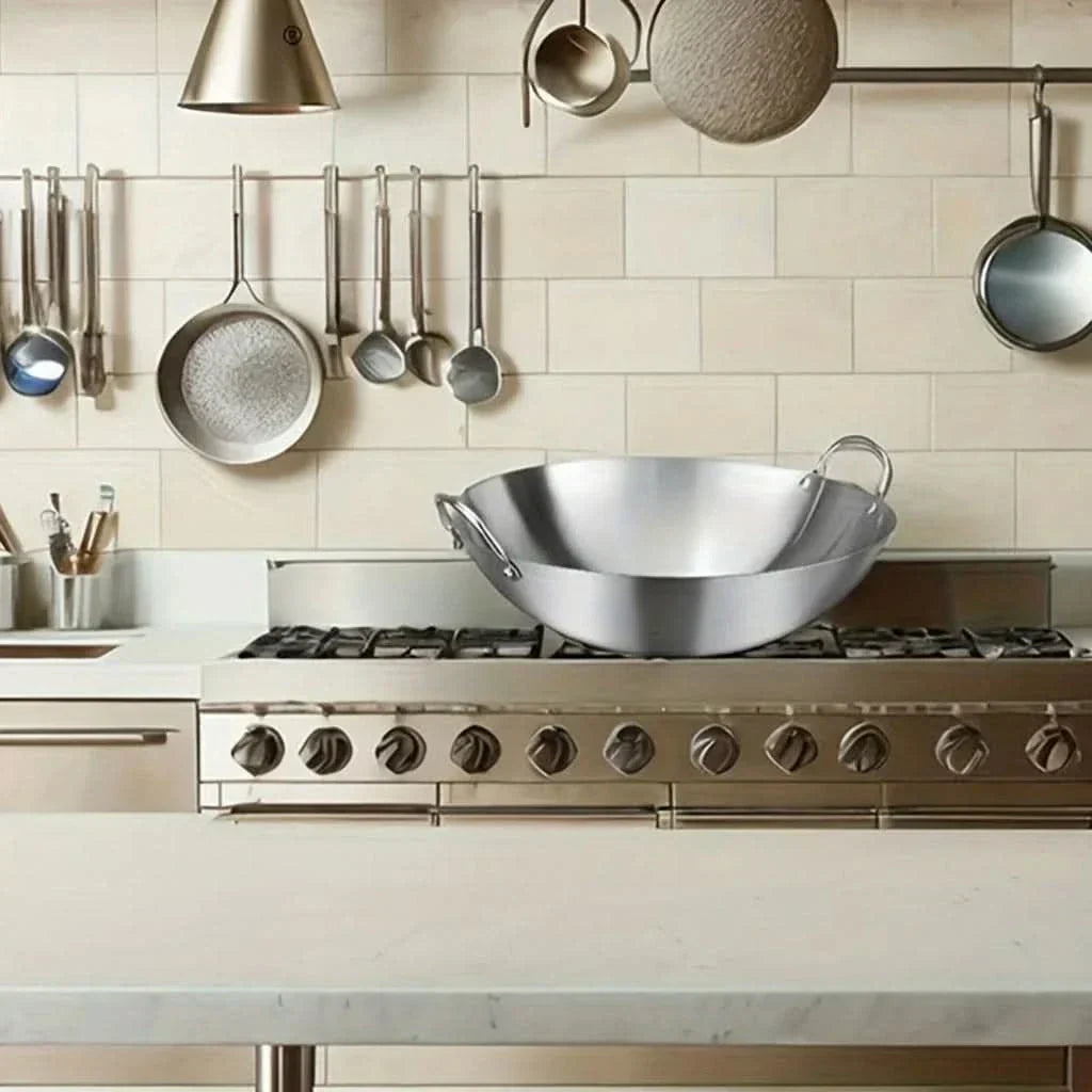 مقلاة ووك متعددة الاستخدامات بأحجام متنوعة للطهي المنزلي | elesira