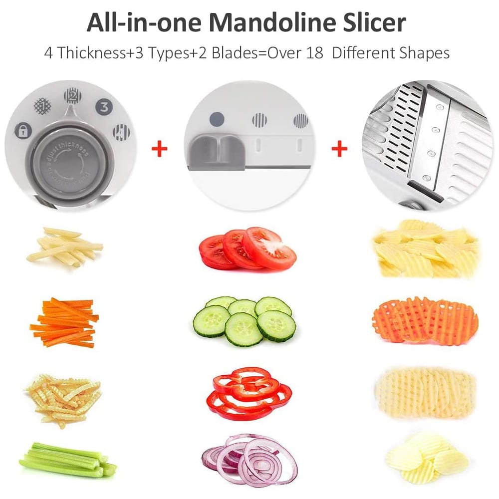 SliceMaster Pro nastavitelný kráječ zeleniny pro přesné krájení | elesira