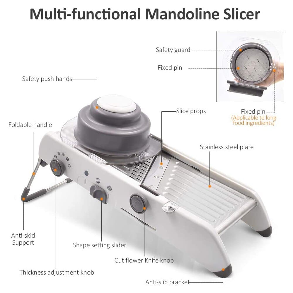 SliceMaster Pro nastavitelný kráječ zeleniny pro přesné krájení | elesira