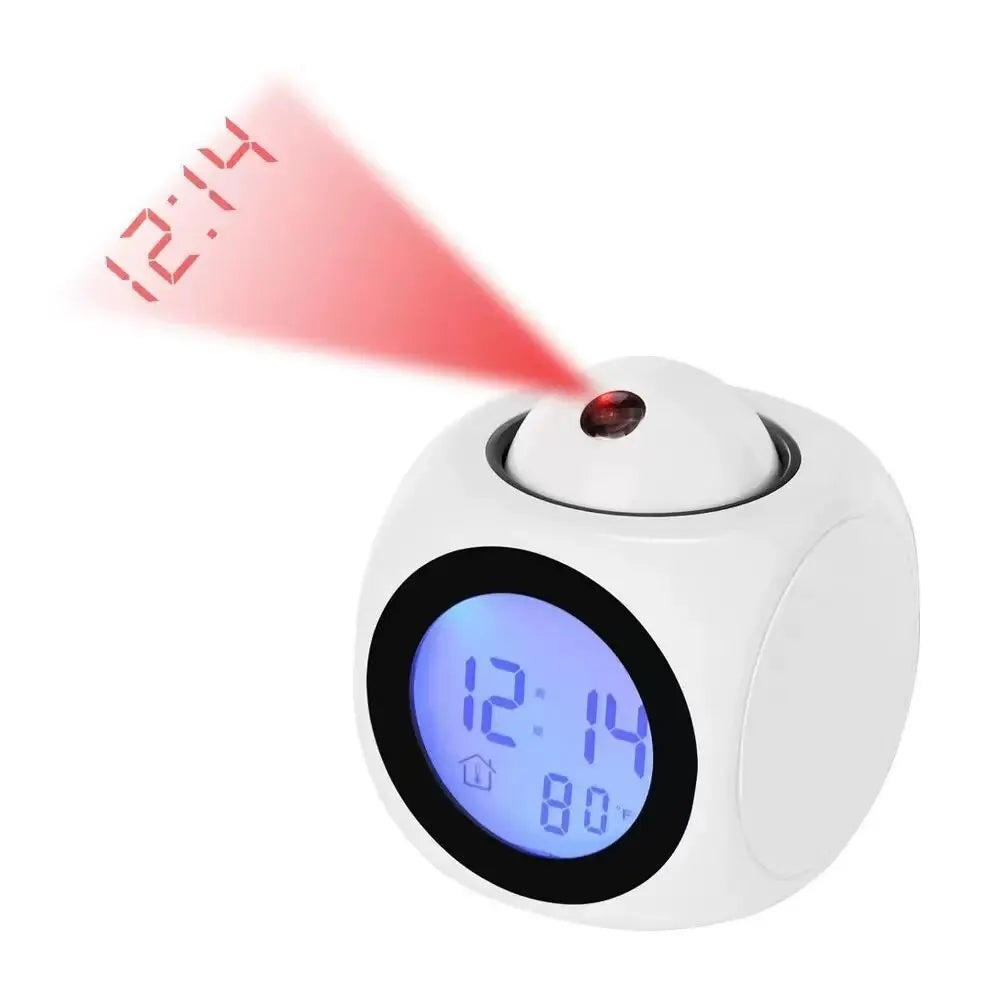 Smart Projection Alarm Clock with Dual Alarm & LED Display | elesira