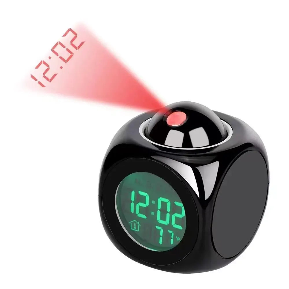 Smart Projection Alarm Clock with Dual Alarm & LED Display | elesira
