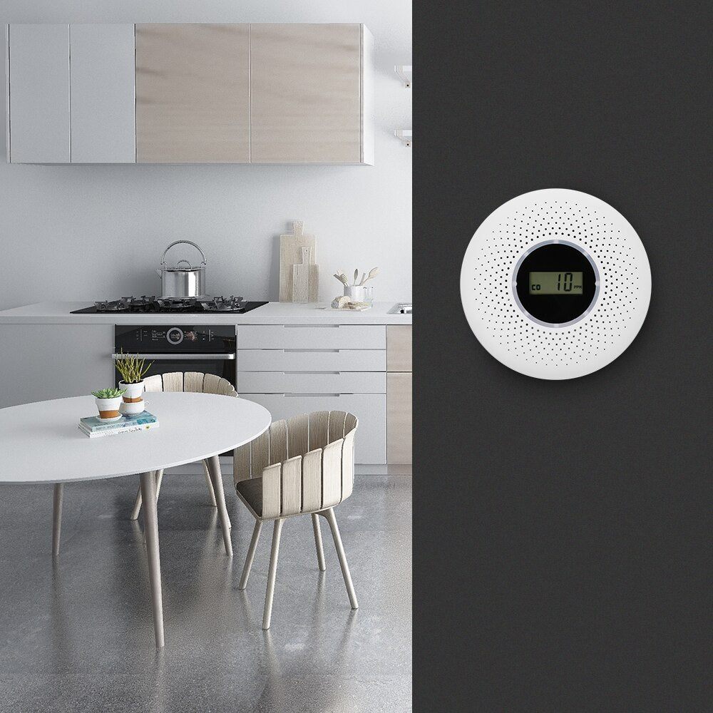 Smoke and Carbon Monoxide Detector - Dual Sensor System - Loud Alarm | elesira