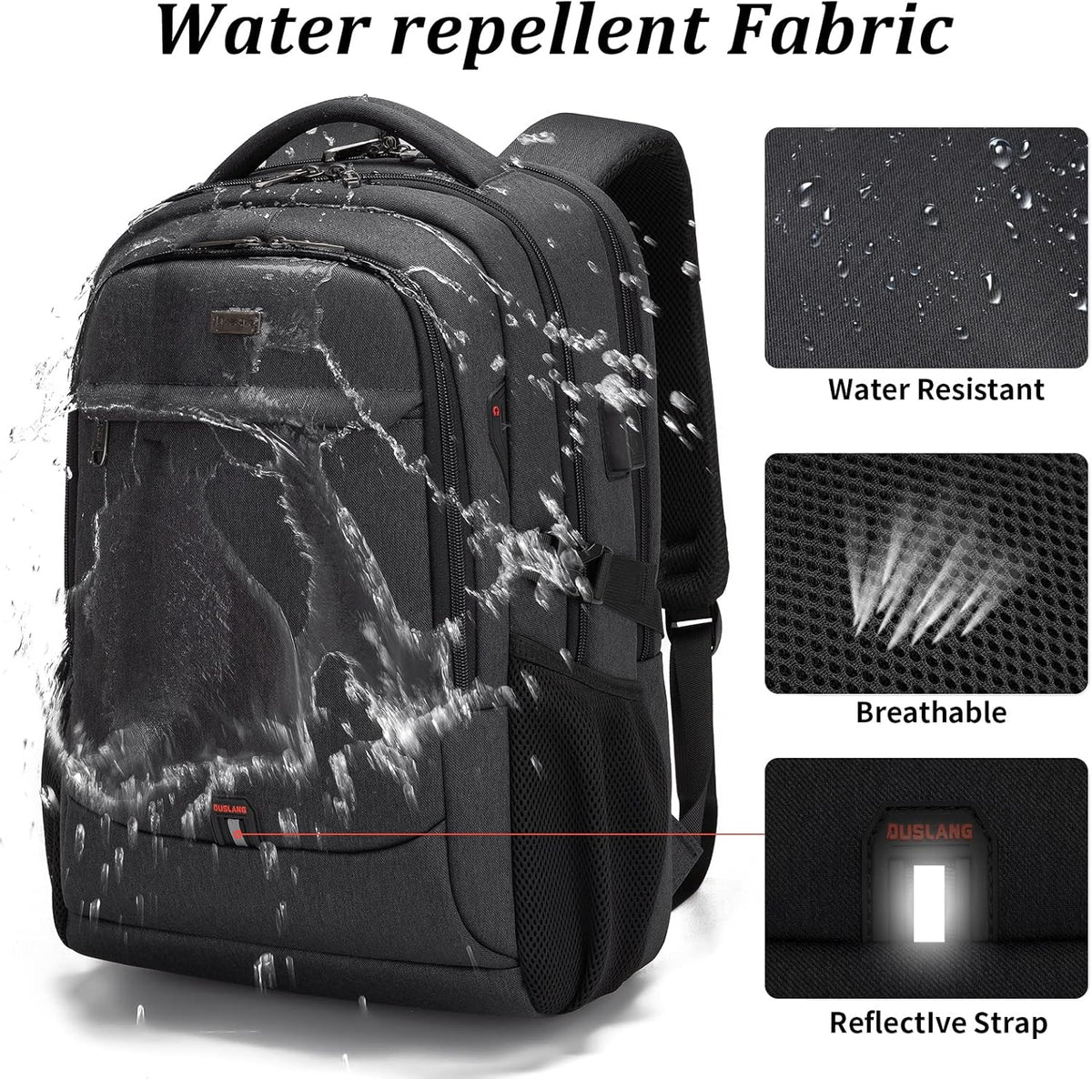Rucsac de călătorie impermeabil pentru laptop - Design antifurt - PackSmart | elesira