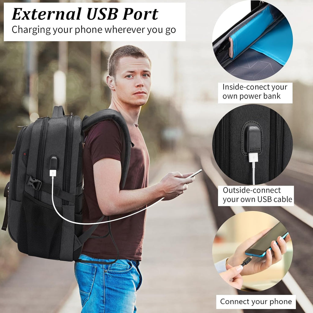 Rucsac de călătorie impermeabil pentru laptop - Design antifurt - PackSmart | elesira