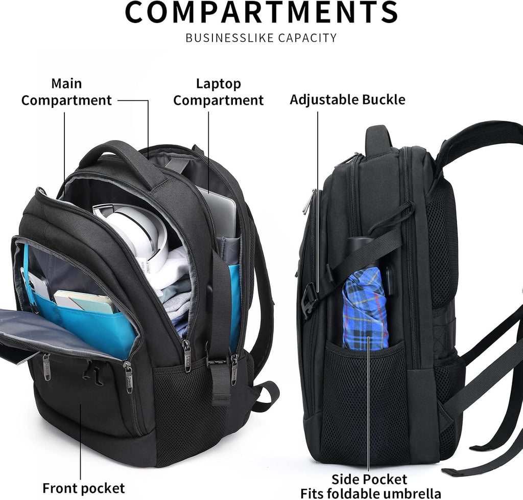 Rucsac de călătorie impermeabil pentru laptop - Design antifurt - PackSmart | elesira