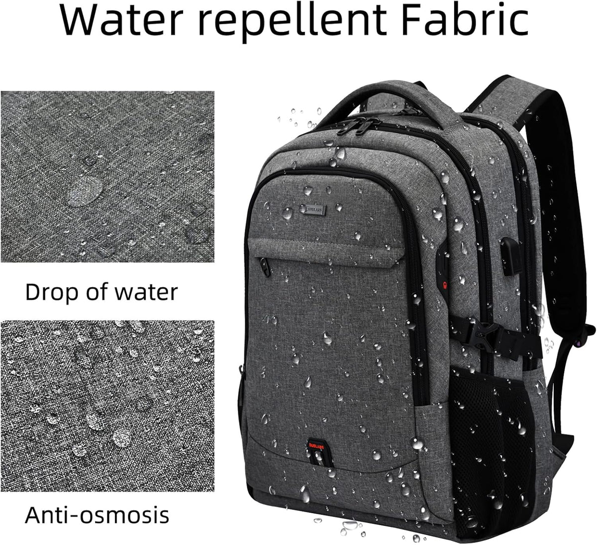 Rucsac de călătorie impermeabil pentru laptop - Design antifurt - PackSmart | elesira