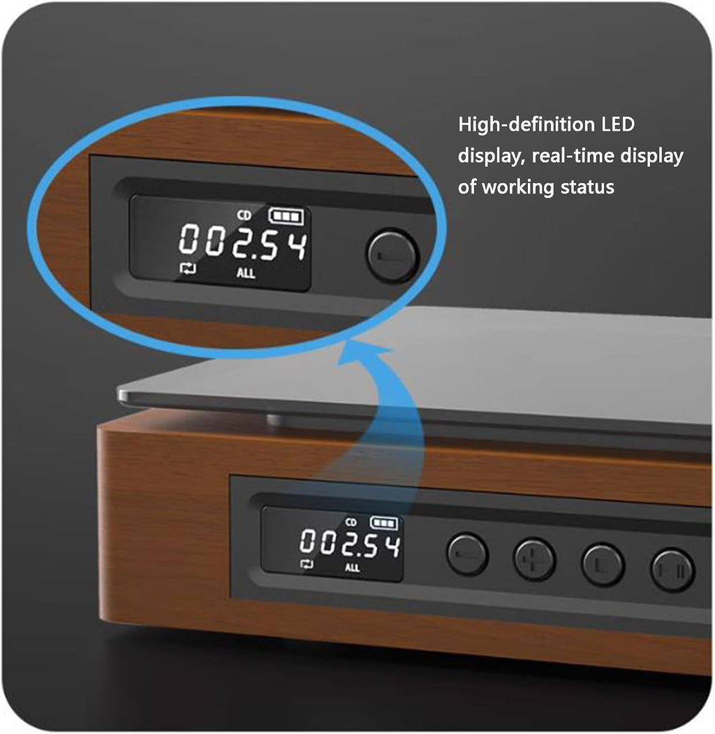 Bluetooth-CD-Player im Vintage-Stil mit UKW-Radio und Streaming | elesira