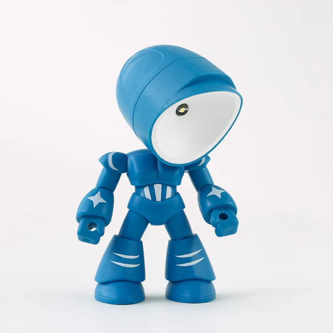 Lekfull robotbordslampa med varmt LED-sken | elesira
