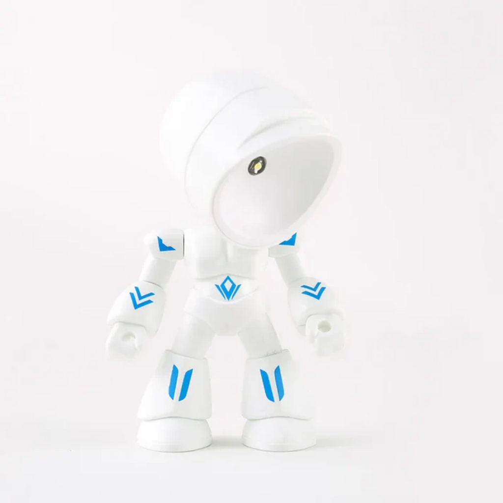 Lekfull robotbordslampa med varmt LED-sken | elesira