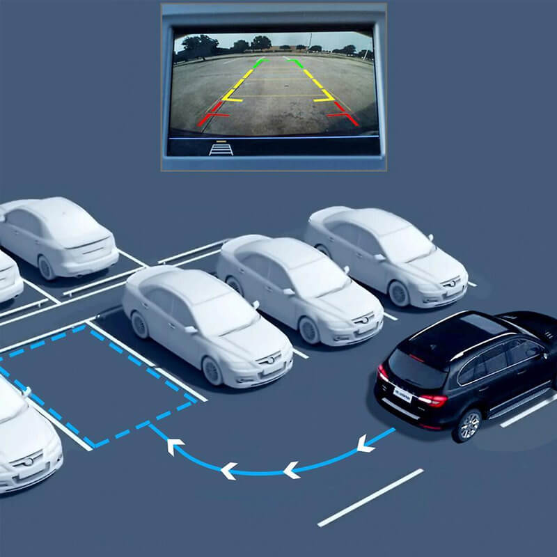 Bezdrátová kamera do zpětného zrcátka – Živé HD noční vidění v aplikaci – Širokoúhlý záběr | elesira
