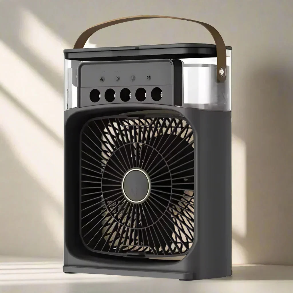 Versatile Desktop Air Cooler with Humidifier and LED Light | elesira