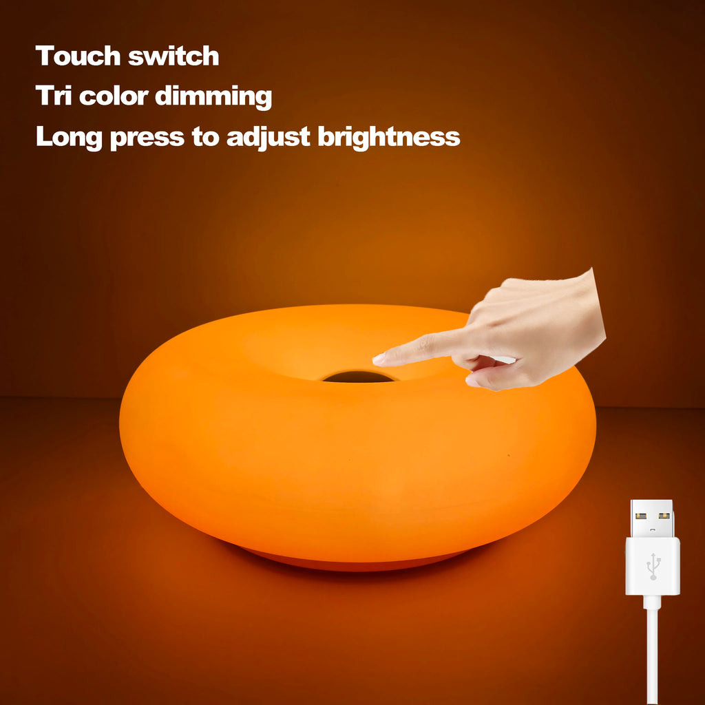 USB-lamp LumaSphere met aanraakbediening, dimbare RGB-kleurwisselende bed- en bureaulamp | elesira