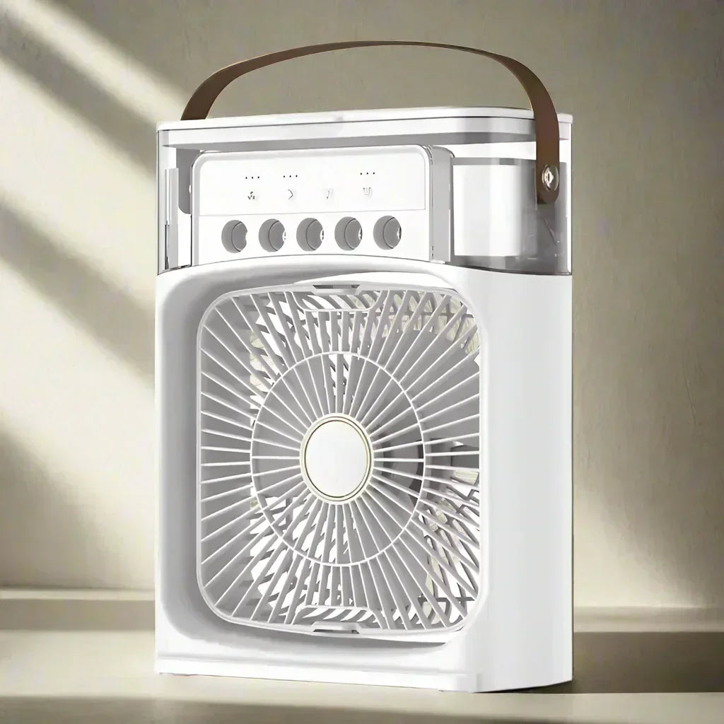 Versatile Desktop Air Cooler with Humidifier and LED Light | elesira