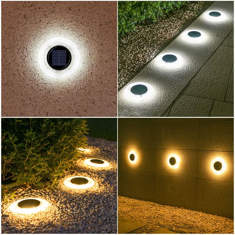 Solarne lampki ścieżkowe do ogrodu, tworzące wieczorną atmosferę na zewnątrz | elesira