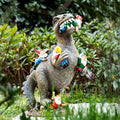 Figurină decorativă de grădină cu dinozaur din rășină, rezistentă la intemperii | elesira